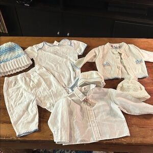 LOT- vintage Baby Boy Clothing Lot – 0–6 Months | Knitwear, Outfit Sets & Hats